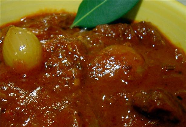Stefado (Greek Beef Stew with Small Onions). Photo by Sue Lau
