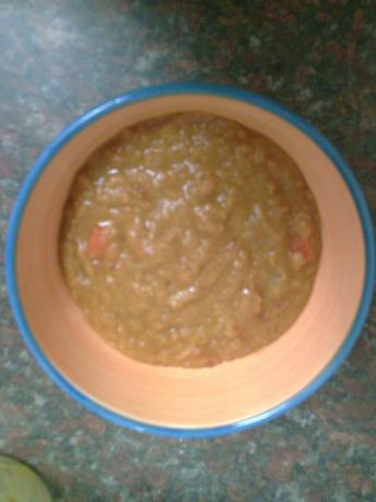 Curried Lentil Soup with Carrots. Photo by Sazza
