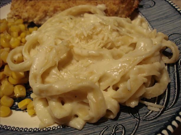 Low Fat Fettuccine Alfredo. Photo by Mika G.