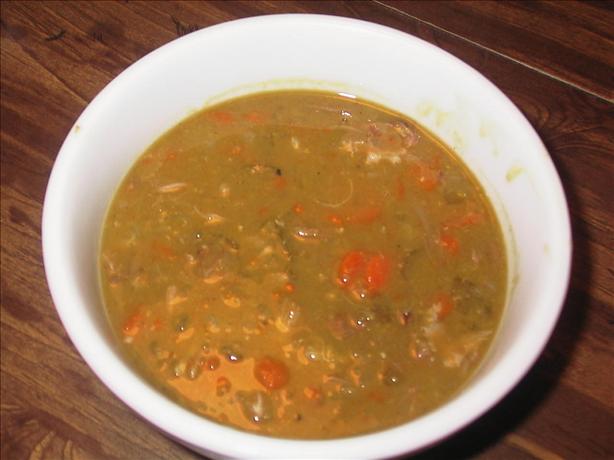 Slow Cooker Split Pea Soup. Photo by PaulaG