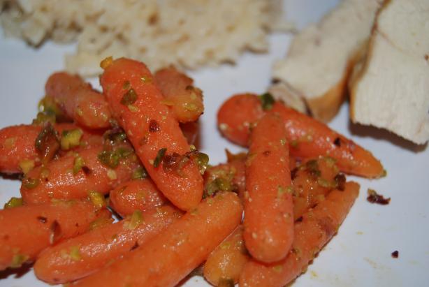 Pistachio,Lemon & Honey Glazed Carrots. Photo by Quest4ZBest