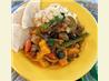 Lamb tagine with cinnamon, saffron and dried fruit
