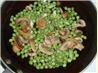 Peas, Mushrooms, and Scallions. Recipe by Helping Hands