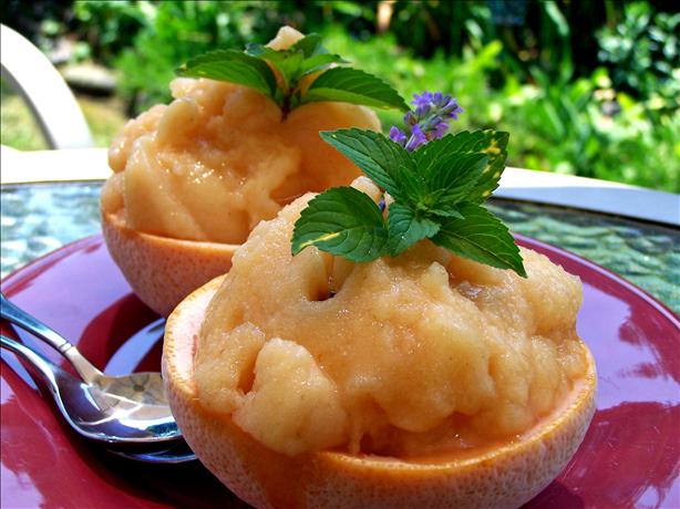 Pink Grapefruit Sorbet With Lavender!. Photo by Rita~