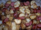 Roasted Kielbasa & Potatoes. Photo by Karabea