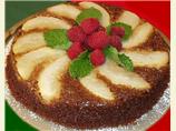 Pear Upside-Down Gingerbread Cake