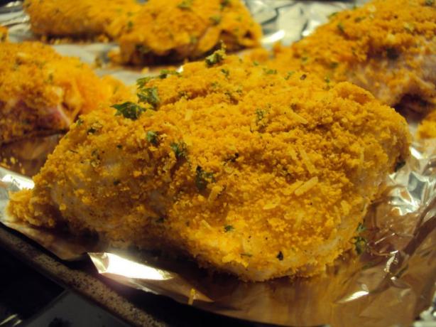 Oven-Fried Garlic Chicken. Photo by dicentra