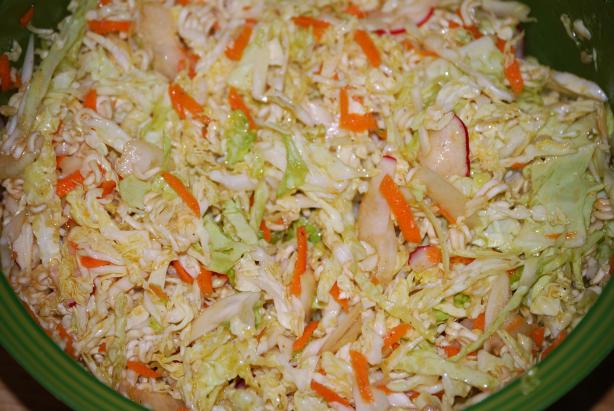 Simply Sensational Ramen Cabbage Salad. Photo by J-Lynn