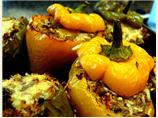 Zesty Stuffed Green Bell Peppers
