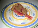 Strawberry Rhubarb Streusel Pie. Photo by Mysterygirl