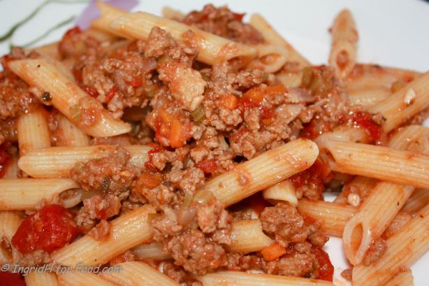 "REAL" Italian Bolognese Sauce. Photo by IngridH