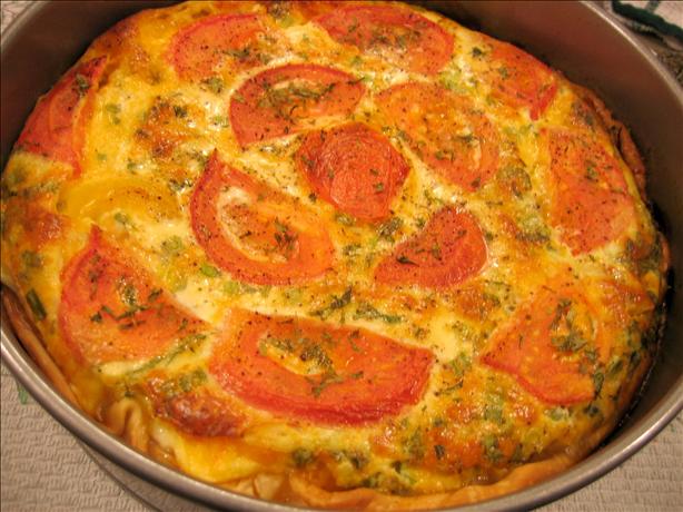 Crustless Zucchini and Tomato Quiche. Photo by eatrealfood