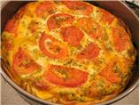 Crustless Zucchini and Tomato Quiche