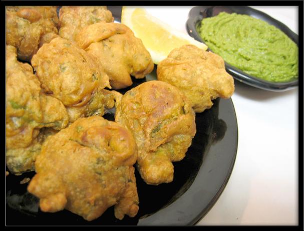 Spinach Pakora (fritters). Photo by eatrealfood