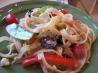 Fettuccine and Feta Salad. Recipe by Rae England