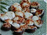 Mushrooms Stuffed With Swiss Cheese