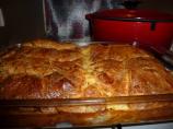 Croissant & Salmon (or Ham) Breakfast Casserole