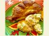 Croissant & Salmon (or Ham) Breakfast Casserole