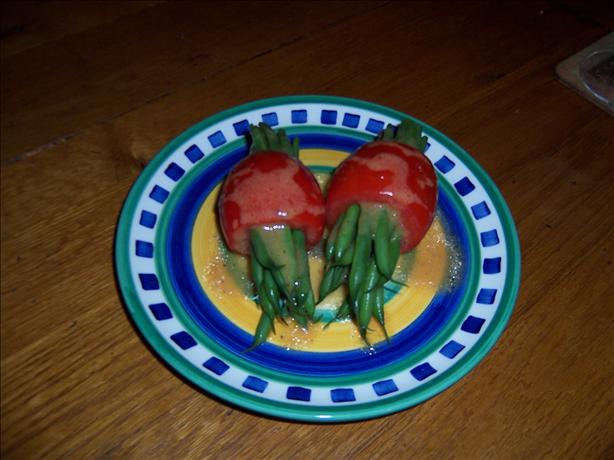 Haricots Verts in Plum Tomatoes. Photo by Simply Chris