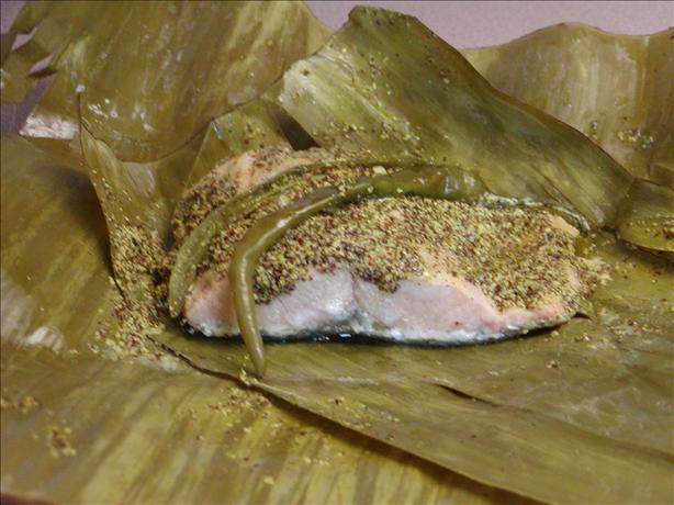 Fish steamed in Banana leaves. Photo by Rita~