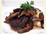 spiced filet mignon with mushrooms