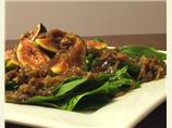 Warm Spinach, Fig, and Prosciutto Salad with Honey Balsamic Vina