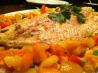 Baked Steelhead Trout/Salmon with Apricot Salsa. Recipe by Classic Chef