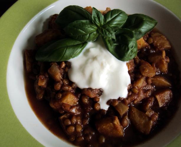 Lenten Lentils, Oaxacan-Style. Photo by Geniale Genie