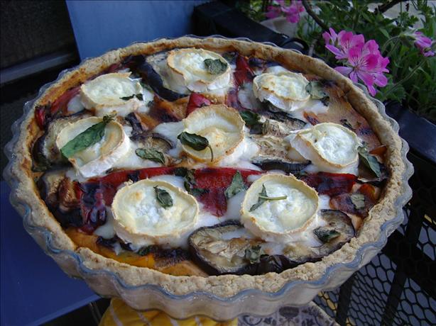 Roast Vegetable Tart with Walnut Crust. Photo by AdriMicina