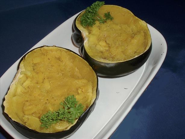 Baked Acorn Squash & Brown Sugar. Photo by Bergy