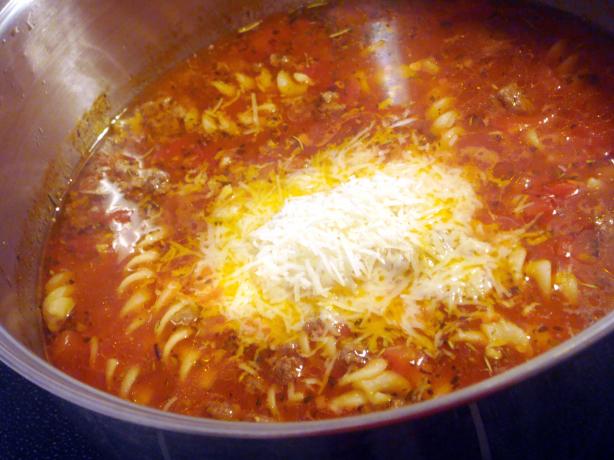 Quick, Quick, Quick Lasagna Soup. Photo by Lori Mama