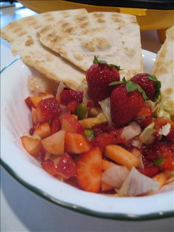 Strawberry-Apple Salsa With Cinnamon Chips. Photo by superblondieno2