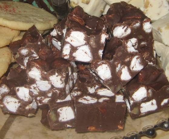 rocky road fudge. Photo by Pvt Amys Mom