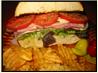 Pesto, Ham (Prosciutto) & Cheese Sandwich. Recipe by Bergy