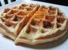 Crispy Cornmeal-Bacon Waffles. Recipe by Barb Gertz