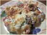 Helen's Baked Cheese Tortellinis with Beef Arrabbiata Sauce. Recipe by Boca Pat