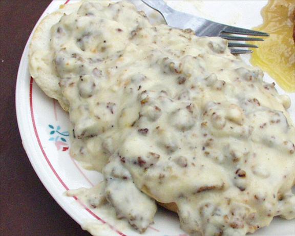 Sausage Gravy and Biscuits. Photo by Marsha D.