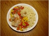Honey-Balsamic Baked Chicken Breasts with Tomatoes, Mushrooms a