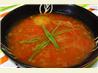 Roasted Tomato, Pepper, and Red Onion Soup. Recipe by FlemishMinx