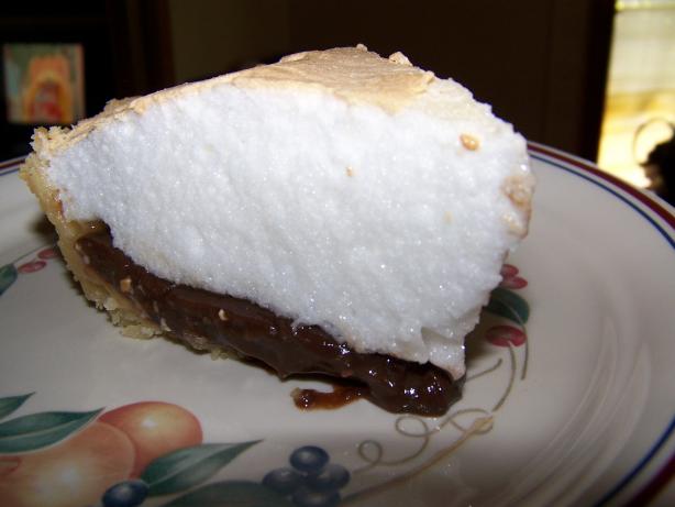 Mom's Most Requested Chocolate Pie. Photo by jenjie