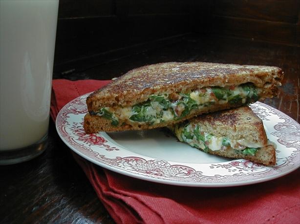 Spinach & Cheese Grilled Sandwich. Photo by ms_bold