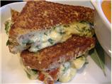 Spinach & Cheese Grilled Sandwich. Photo by Tasty Tidbits