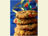 Chewy Oatmeal and M&M cookies