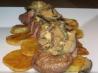 Lamb Leg Steak With Maple Chevre Shiitake Sauce