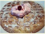 Raspberry Sour Cream Waffles