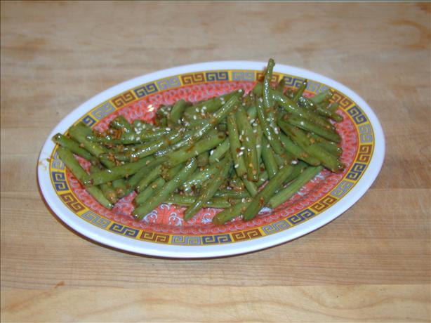 Hot Szechuan-Style Green Beans. Photo by Crabzilla