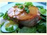 Apricot-Sauced Salmon. Recipe by Barb Gertz
