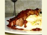 Pan Steaks With Garlic-Mustard Sauce. Photo by LilKiwiChicken