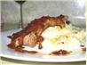 Pan Steaks With Garlic-Mustard Sauce. Recipe by evelyn/athens