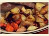 Carrots & Potatoes Roasted w/ Onion and Garlic